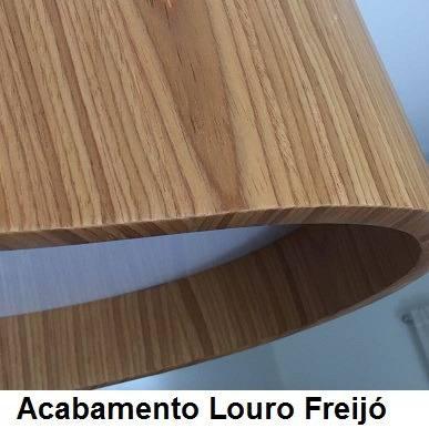 Luminária Plafon Cilíndrico 50x12cm em Acrílico e Madeira Louro Freijó - Foxlustres Menor preço em Luminária Plafon Cilíndrico 50x12cm em Acrílico e Madeira Louro Freijó - Foxlustres