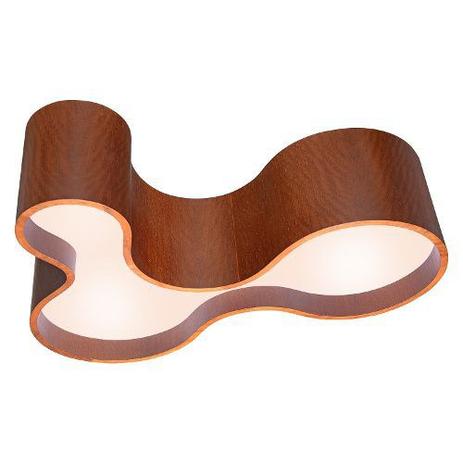 Luminária Plafon Sobrepor Em Madeira Semi Cilíndrico 80cm - Foxlustres Menor preço em Luminária Plafon Sobrepor Em Madeira Semi Cilíndrico 80cm - Foxlustres