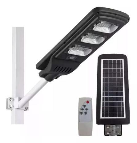 Luminaria Publica Poste Energia Solar 180w Sensor Controle - B2T Menor preço em Luminaria Publica Poste Energia Solar 180w Sensor Controle - B2T