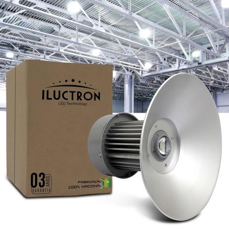 Luminária Refletora High Bay Industrial LED Iluctron Branco Frio 100W Bivolt Iluminação Interna Menor preço em Luminária Refletora High Bay Industrial LED Iluctron Branco Frio 100W Bivolt Iluminação Interna