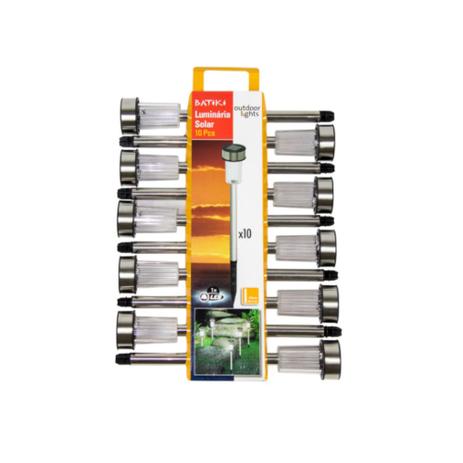 Luminária Solar De LED Em Inox Caixa com 10 Unidades 92150 - Batiki Menor preço em Luminária Solar De LED Em Inox Caixa com 10 Unidades 92150 - Batiki