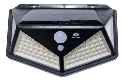Luminária Solar Parede 114 Led Sensor Presença 2 Bateria 3fu - Golden Sky é ruim? Luminária Solar Parede 114 Led Sensor Presença 2 Bateria 3fu - Golden Sky é boa?