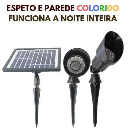 Luminária Solar tipo Espeto Luz Colorida - Ecosoli Menor preço em Luminária Solar tipo Espeto Luz Colorida - Ecosoli