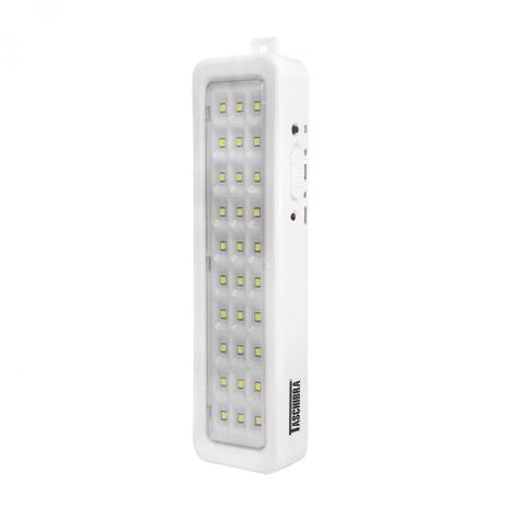 Luminaria TASCHIBRA de Emergência 30 LEDs Pratic TLE 06 Bivolt 6000K Luz Branca Menor preço em Luminaria TASCHIBRA de Emergência 30 LEDs Pratic TLE 06 Bivolt 6000K Luz Branca