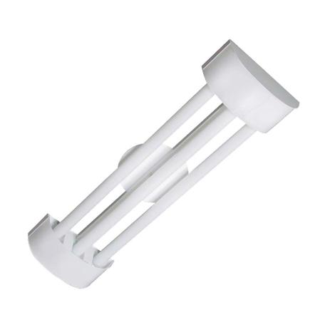 Luminária tubular Barcelona 6X65cm para 3 lâmpadas T8 LED acrílico branco Tualux Menor preço em Luminária tubular Barcelona 6X65cm para 3 lâmpadas T8 LED acrílico branco Tualux