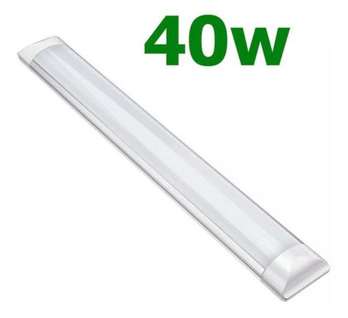 Luminária Tubular de Sobrepor LED 40W Branco Frio - Chandelie Menor preço em Luminária Tubular de Sobrepor LED 40W Branco Frio - Chandelie