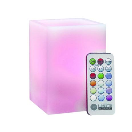 Luminária Vela Decorativa LED Box RGB Quadrado com Controle Luminatti Menor preço em Luminária Vela Decorativa LED Box RGB Quadrado com Controle Luminatti