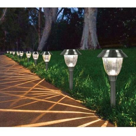Luminárias De Led Solar Inox Iluminação Do Jardim Chão 5un - Member's Mark Menor preço em Luminárias De Led Solar Inox Iluminação Do Jardim Chão 5un - Member's Mark