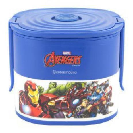 Lunch Box Duplo Avengers Marvel - Zona Criativa Menor preço em Lunch Box Duplo Avengers Marvel - Zona Criativa