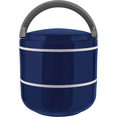 Lunch Box Marmita Microondas Dupla Azul 1,4L - Euro Home - Lar norte Menor preço em Lunch Box Marmita Microondas Dupla Azul 1,4L - Euro Home - Lar norte