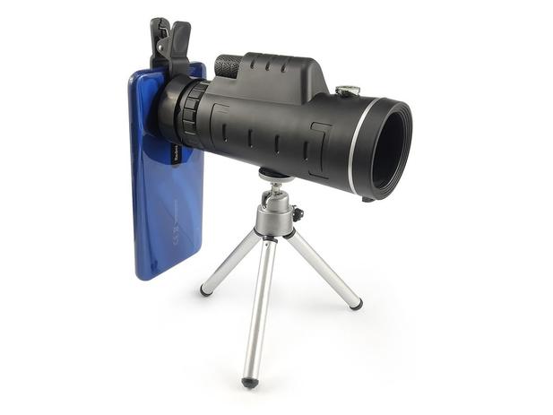 Luneta Telescópio Monóculo Tático Profissional 40x60 Com Tripé e Adaptador Para Celular Alcance 9500m - JWS Menor preço em Luneta Telescópio Monóculo Tático Profissional 40x60 Com Tripé e Adaptador Para Celular Alcance 9500m - JWS