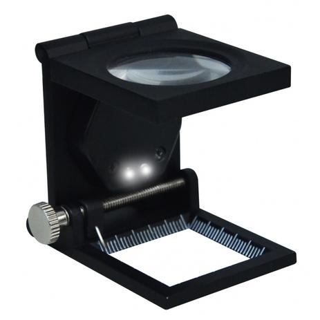 Lupa Conta Fios Portátil 8D SLF-130M com Diâmetro 30mm Solver com 2 Leds Menor preço em Lupa Conta Fios Portátil 8D SLF-130M com Diâmetro 30mm Solver com 2 Leds