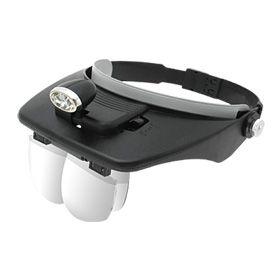 Lupa de Cabeça com Iluminação Luz de 2 LEDs com 4 Lentes Tipo Pala - Genérico Menor preço em Lupa de Cabeça com Iluminação Luz de 2 LEDs com 4 Lentes Tipo Pala - Genérico