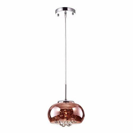 Lustre 22cm Lampada G9 Pendente SOHO PD007CO Cobre - Bella iluminação Menor preço em Lustre 22cm Lampada G9 Pendente SOHO PD007CO Cobre - Bella iluminação