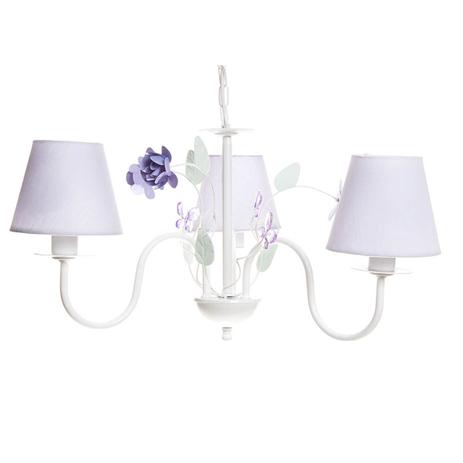 Lustre 3L Floral Lilás Quarto Bebê Infantil Menina - Potinho de mel Menor preço em Lustre 3L Floral Lilás Quarto Bebê Infantil Menina - Potinho de mel