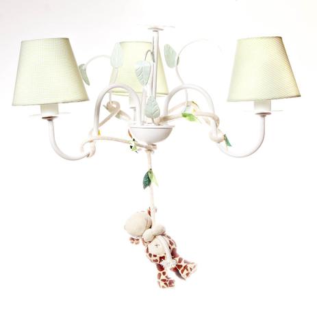 Lustre 3L Floresta Girafa Quarto Bebê Infantil Menina Menino - Potinho de mel Menor preço em Lustre 3L Floresta Girafa Quarto Bebê Infantil Menina Menino - Potinho de mel