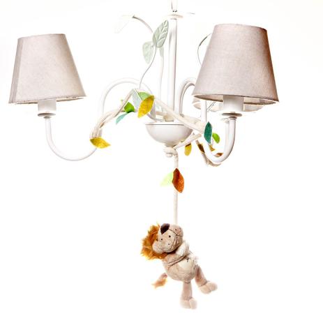 Lustre 3L Floresta Leão Quarto Bebê Infantil Menina Menino - Potinho de mel Menor preço em Lustre 3L Floresta Leão Quarto Bebê Infantil Menina Menino - Potinho de mel