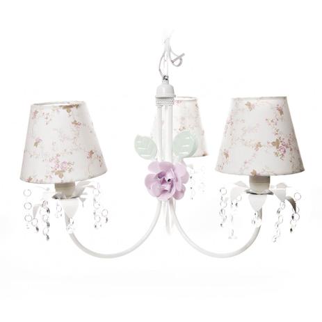 Lustre 3L Primavera Cristais 2 Flores G Rosa Quarto Bebê Infantil Menina - Potinho de mel Menor preço em Lustre 3L Primavera Cristais 2 Flores G Rosa Quarto Bebê Infantil Menina - Potinho de mel