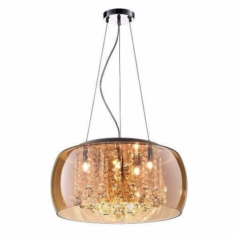 Lustre 40cm 5 lampada G9 Pendente Plafon Soho PD002AM Ambar - Bella Iluminação Menor preço em Lustre 40cm 5 lampada G9 Pendente Plafon Soho PD002AM Ambar - Bella Iluminação