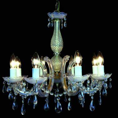 Lustre 8 Lampada E14 Pendente Cristal Acrilico KH1068 Cromado - Bella iluminação é boa?