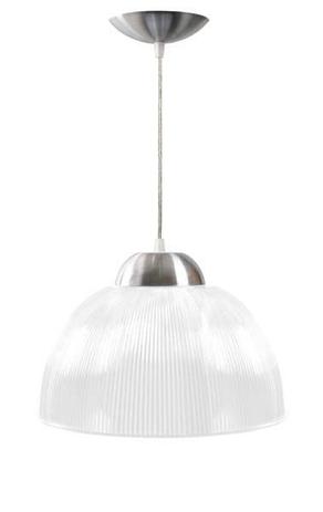 Lustre Acrílico Pendente Prismático 12” Branco - Skylux Menor preço em Lustre Acrílico Pendente Prismático 12” Branco - Skylux