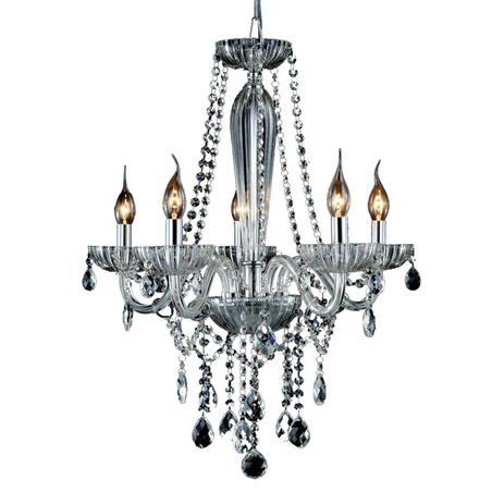 Lustre anjou 5 braços em cristal e metal jf015c - Bella Menor preço em Lustre anjou 5 braços em cristal e metal jf015c - Bella