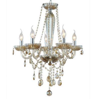 LUSTRE ANJOU CHAMPAGNE E CROMADO ø68X55CM BELLA JF015A - Bella iluminação Menor preço em LUSTRE ANJOU CHAMPAGNE E CROMADO ø68X55CM BELLA JF015A - Bella iluminação