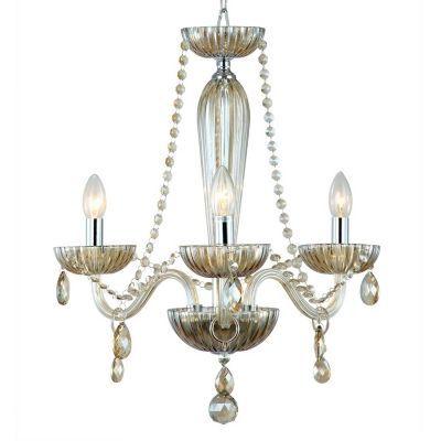 LUSTRE ANJOU CHAMPAGNE ø42X54CM BELLA JF013A - Bella iluminação Menor preço em LUSTRE ANJOU CHAMPAGNE ø42X54CM BELLA JF013A - Bella iluminação