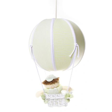 Lustre Balão Bolinha Verde Quarto Bebê Infantil Menino - Potinho de mel Menor preço em Lustre Balão Bolinha Verde Quarto Bebê Infantil Menino - Potinho de mel