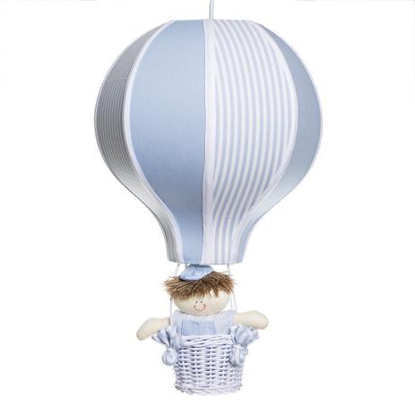 Lustre Balão Grande Azul Com Boneco Quarto Bebê Infantil Menino - Potinho de mel Menor preço em Lustre Balão Grande Azul Com Boneco Quarto Bebê Infantil Menino - Potinho de mel