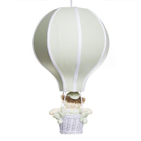 Lustre Balão Grande Verde Com Boneco Quarto Bebê Infantil Menino - Potinho de mel Menor preço em Lustre Balão Grande Verde Com Boneco Quarto Bebê Infantil Menino - Potinho de mel