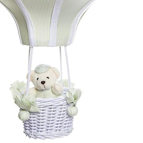 Lustre Balao Grande Verde Com Ursinho Quarto Bebe Infantil Menina Menino Potinho De Mel Iluminacao Magazine Luiza