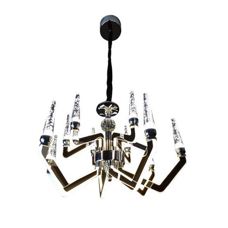 Lustre candelabro cristal k9 pendente com controle remoto claridade ajustável clássico prata - Guardian Menor preço em Lustre candelabro cristal k9 pendente com controle remoto claridade ajustável clássico prata - Guardian