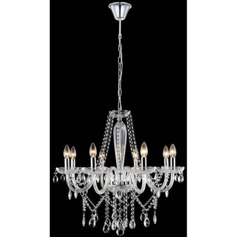 Lustre Candelabro De Cristal K9 8 Braços Transparente Biancoluce - Lcg eletro Menor preço em Lustre Candelabro De Cristal K9 8 Braços Transparente Biancoluce - Lcg eletro