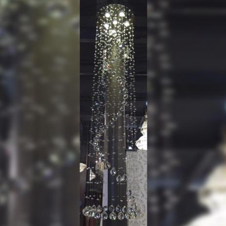 Lustre Clássico em Cristal 188 x 40 cm - Prime home decor Menor preço em Lustre Clássico em Cristal 188 x 40 cm - Prime home decor