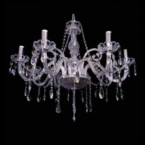 Lustre Clássico em Cristal 8 Braços 70 cm x 70 cm - Prime home decor Menor preço em Lustre Clássico em Cristal 8 Braços 70 cm x 70 cm - Prime home decor