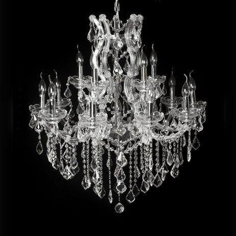 Lustre Clássico Gotas de Cristal Lapidado 15 Velas - Prime home decor Menor preço em Lustre Clássico Gotas de Cristal Lapidado 15 Velas - Prime home decor