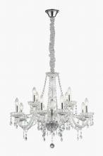 Lustre Clássico Transparente 12XE14 até 42W (não inclusa) - 85Ø x 230A cm - Llum bronzearte Menor preço em Lustre Clássico Transparente 12XE14 até 42W (não inclusa) - 85Ø x 230A cm - Llum bronzearte