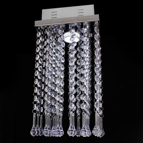 Lustre Cristal Acrílico Gota Quadrado 17x17x27cm - Hunter trade é boa?