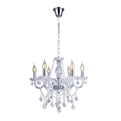 Lustre Cristal Legítimo 6 Braços - Candelabro - 4you Menor preço em Lustre Cristal Legítimo 6 Braços - Candelabro - 4you