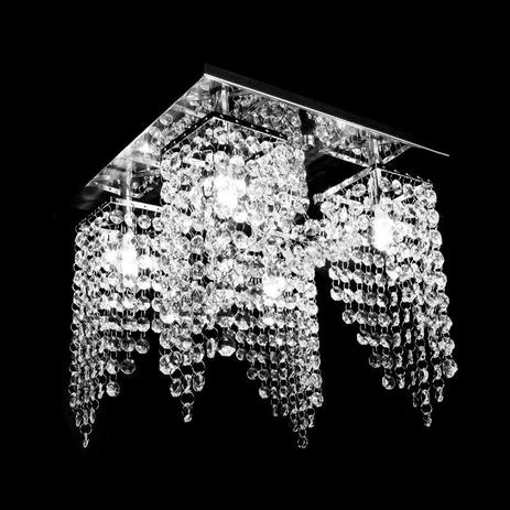 Lustre Cristal Legitimo Plafon 4*G9 Quadrado 30x30x25cm - Jp/Toyota/Plus - Hunter Menor preço em Lustre Cristal Legitimo Plafon 4*G9 Quadrado 30x30x25cm - Jp/Toyota/Plus - Hunter