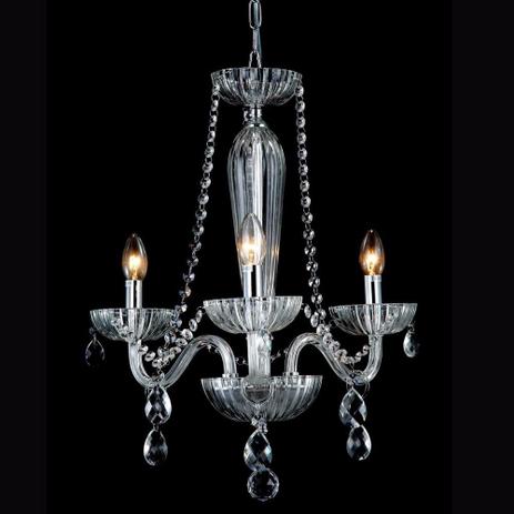Lustre de Cristal Anjou Candelabro Transparente 42X54CM JF013A 3xE14 Bella - Bella iluminação Menor preço em Lustre de Cristal Anjou Candelabro Transparente 42X54CM JF013A 3xE14 Bella - Bella iluminação