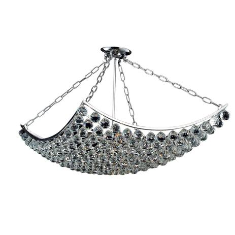 Lustre de Cristal Ezé 8 Lâmpadas Bella Iluminação Transparente Menor preço em Lustre de Cristal Ezé 8 Lâmpadas Bella Iluminação Transparente