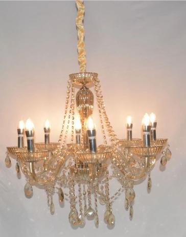 Menor preço em Lustre de Cristal Legítimo K9 8 Braços Conhaque - (1290-8 C) - Dubai