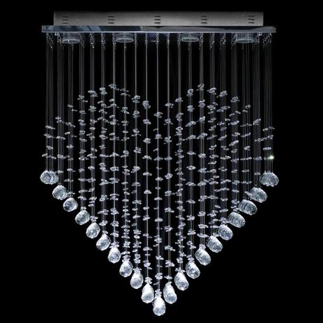 Lustre de Cristal Original em Formato de Coração Plafon Retangular 60X16X70CM - JP Kokoro 60 - Hunter Menor preço em Lustre de Cristal Original em Formato de Coração Plafon Retangular 60X16X70CM - JP Kokoro 60 - Hunter