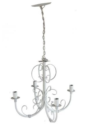 Lustre De Ferro Artesanal Para Sala Moderna cor Provençal 04 Bocais - Libertas rosas artesanato Menor preço em Lustre De Ferro Artesanal Para Sala Moderna cor Provençal 04 Bocais - Libertas rosas artesanato