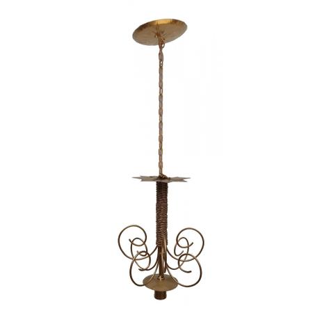 Lustre de Ferro para Sala Moderna Apartamento Artesanal Iluminação - Libertas rosas artesanato Menor preço em Lustre de Ferro para Sala Moderna Apartamento Artesanal Iluminação - Libertas rosas artesanato