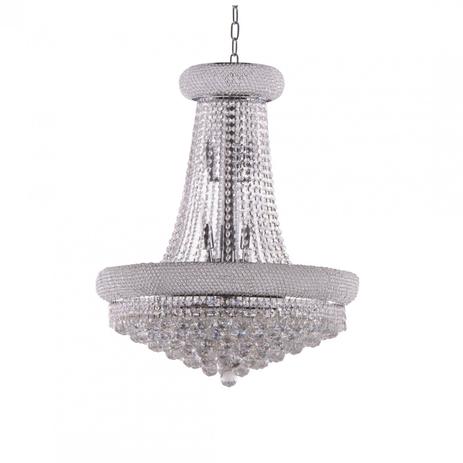 Lustre Imperial de Cristal Yona 15 Lâmpadas ADN Mais Transparente Menor preço em Lustre Imperial de Cristal Yona 15 Lâmpadas ADN Mais Transparente