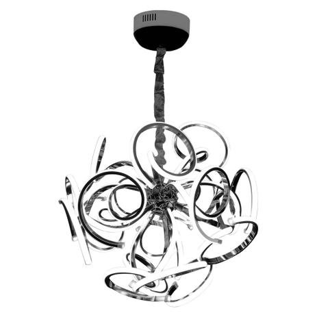 Lustre LED Alumínio Prateado Flor Pendente Dimmer 8LP-22 Luz 270w 500mm - Controle Remoto - Guardian Menor preço em Lustre LED Alumínio Prateado Flor Pendente Dimmer 8LP-22 Luz 270w 500mm - Controle Remoto - Guardian