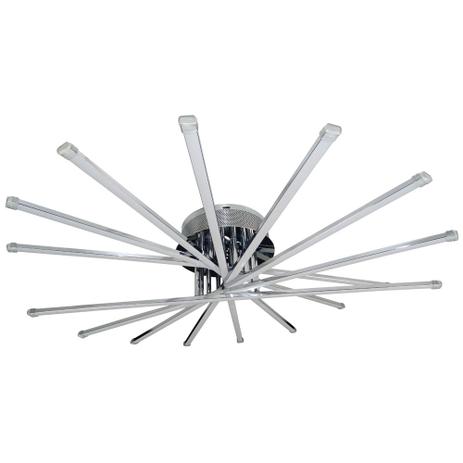 Lustre LED Alumínio Prateado Luminária Dimmer 8LP-12 Luz 4200k 125 watts - Controle Remoto - Guardian Menor preço em Lustre LED Alumínio Prateado Luminária Dimmer 8LP-12 Luz 4200k 125 watts - Controle Remoto - Guardian
